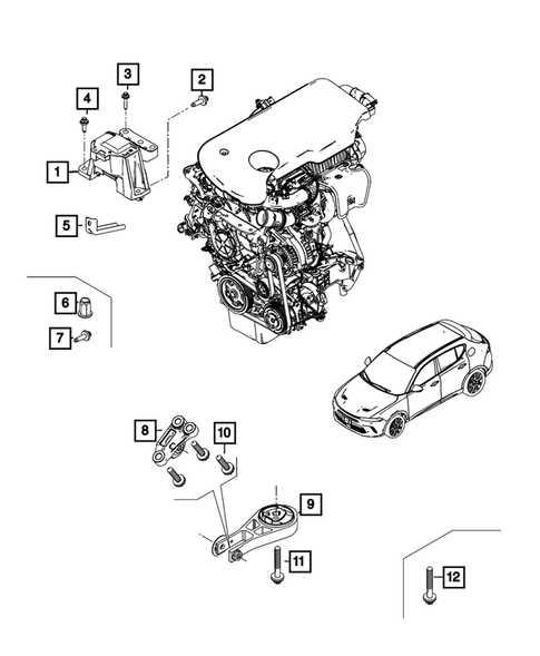 Engine Mounting for 2024 Dodge Hornet #0