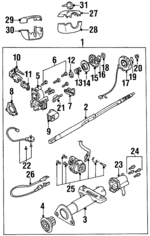 26044188 - Steering: Column Assembly for Buick: Skylark Image