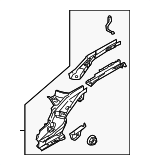 DR6154810A - : Rear Rail Assembly - Driver's Side (LH) for Mazda: 2 Image