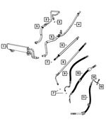 68031849AG - Steering: Power Steering Return Hose for Dodge: Ram 2500, Ram 3500 | Ram: 2500, 3500 Image