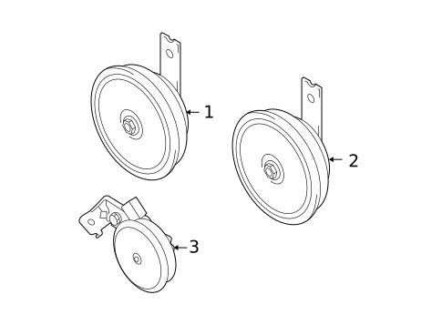 Horn for 2009 Hyundai Tucson #0