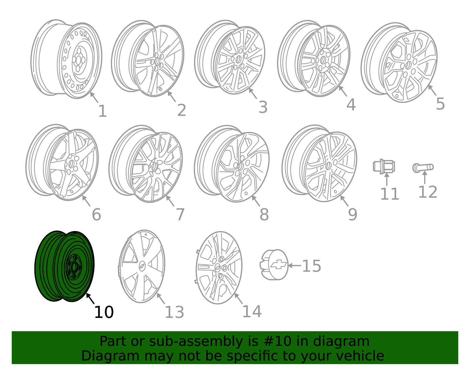2012-2020 Chevrolet Sonic 16x4-Inch Spare Wheel 96853905 | OEM Parts Online