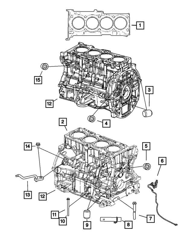 4884783AA - Engine 2.0L Four Cylinder: Dowel Pin for Mopar Image