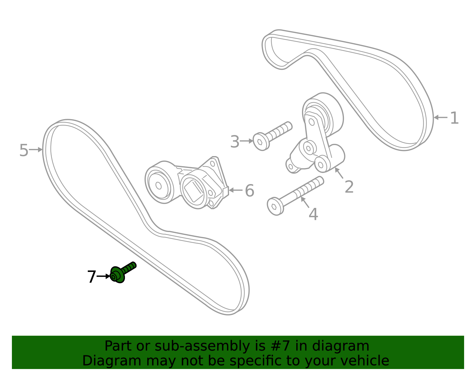 Tensioner Bolt - Porsche (N-106-893-02)