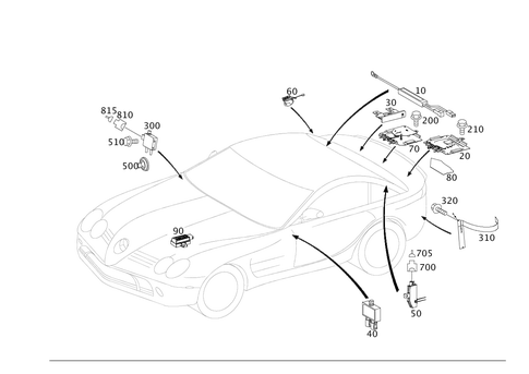 Antenna for 2008 Mercedes-Benz SLR McLaren #0