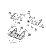 5182447AA - Body Sheet Metal Except Doors: Rear Belly Pan, Left for Fiat: 500 Image