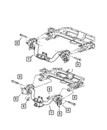 68292404AA - Frames and Bumpers: Hex Head Bolt And Washer for Mopar Image