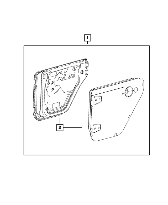 « 68028608AC – Mopar Accessories - Component Parts : Moitié Arrière Volet, Côté Droit pour Mopar Image »