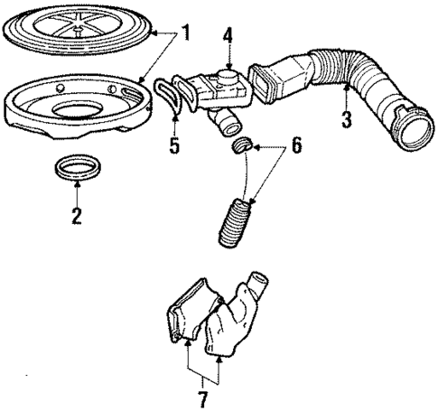 Air Inlet for 1986 Ford Aerostar #0