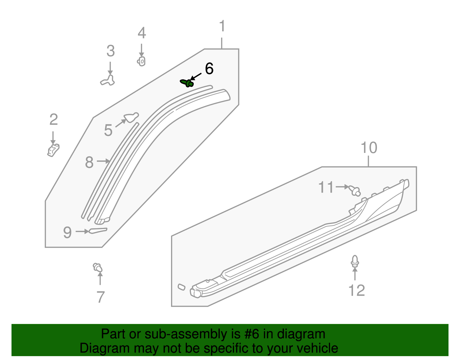 91503-S3Y-003 - 2000-2006 Honda Insight - Clip Front Pillar