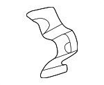 2546825302 - Body: Rocker Panel Insulator for Mercedes-Benz Image