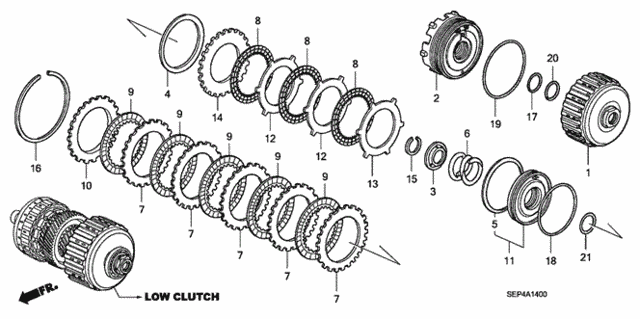 AT Clutch (Low) ('07) for 2007 Acura TL #0