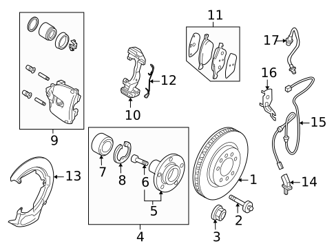 Brackets, Flanges & Hangers for 2004 Mazda 3 #1
