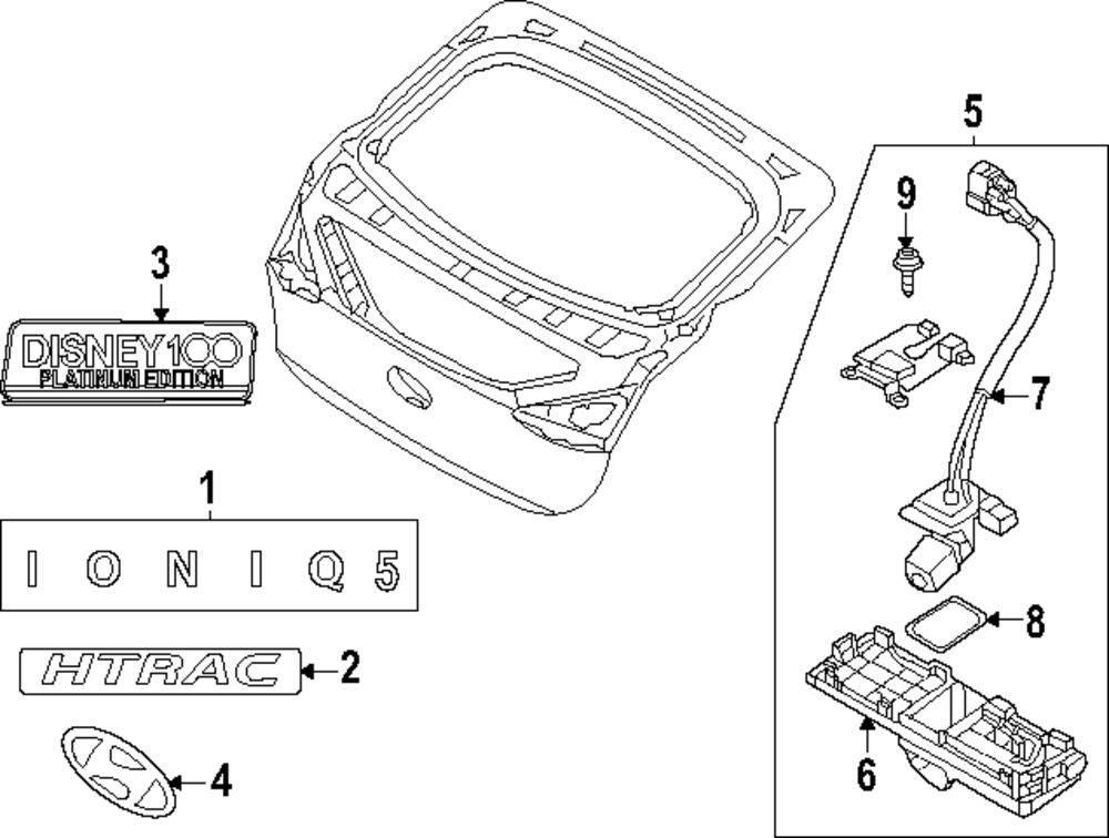 2022-2024 Hyundai Ioniq 5 Rear Camera 99241-GI100 | OEM Parts Online
