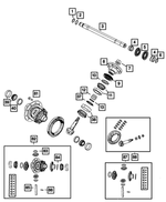 5066067AA - Front Axle; Dana 186 MM; Differential and Drive Line: O Ring for Mopar Image