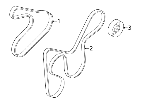 Accessory Drive Belt System Components for 2017 Kia Rio #0