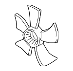 19020RGLA01 - Cooling System: Fan Blade for Honda: Accord, Odyssey, Pilot Image