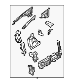 32405117 - Body: Apron Assembly for Volvo: C40 Recharge, EC40, XC40, XC40 Recharge Image