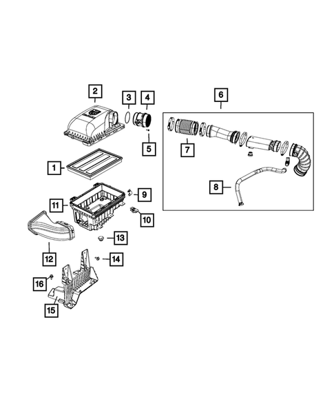 Air Cleaner for 2016 Ram 1500 #2
