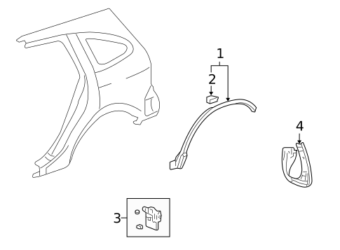 Exterior Trim - Quarter Panel for 2010 Honda CR-V #0