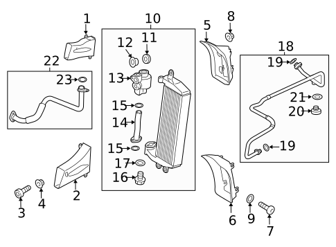 Trans Oil Cooler for 2015 Audi R8 #1