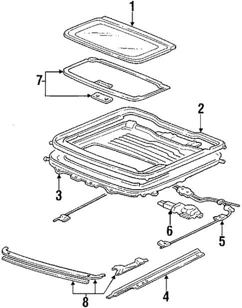 Sunroof for 1990 Acura Integra #0