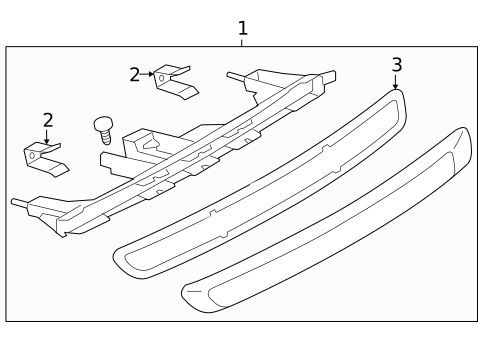 High Mounted Stop Lamp for 2017 Nissan 370Z #0