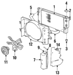 52028057AG - Cooling System: Radiator for Dodge: Ram 1500, Ram 2500, Ram 3500 Image