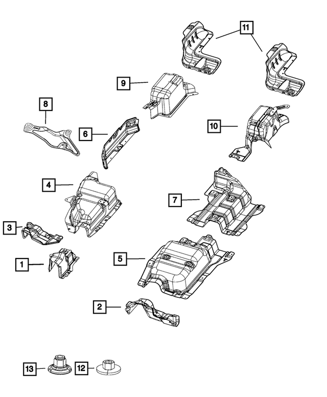 68237169AD - Exhaust: Dash Heat Shield for Mopar Image image
