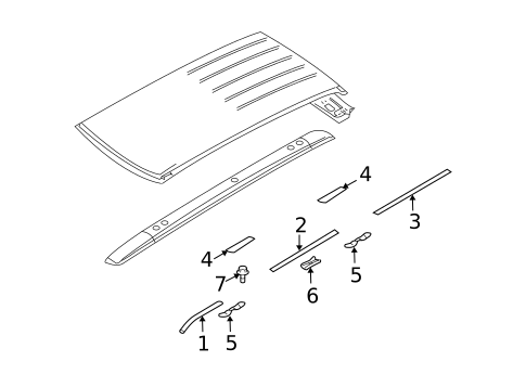 Exterior Trim - Roof for 2010 Suzuki Grand Vitara #0