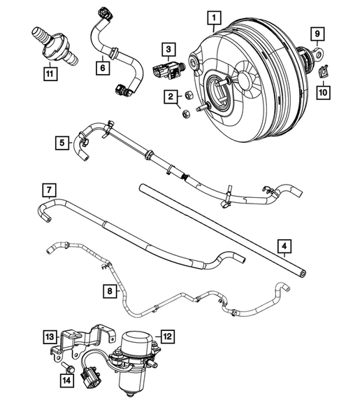 Power Brake Booster for 2018 Chrysler 300 #0