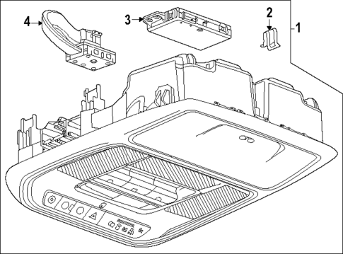 Overhead Console for 2025 Chevrolet Equinox #0