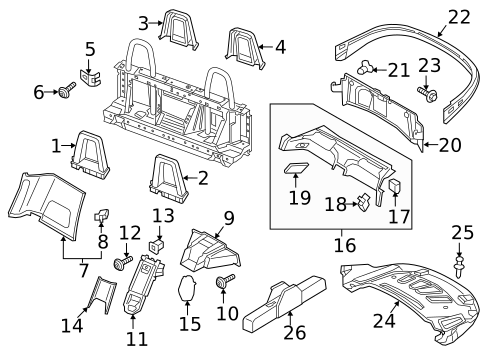 Interior Trim - Convertible Top for 2022 Audi TT Quattro #0