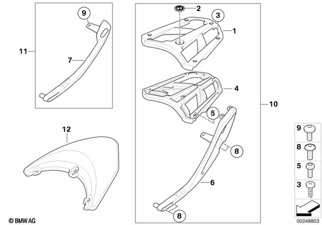 46547697185 - Luggage &amp; Storage: Carrier Top Case Left for BMW-Motorrad Image