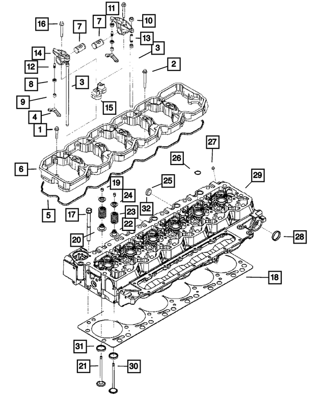 3928873 - Engine 6.7L Cummins (Diesel): Hex Flange Head Bolt, Mounting for Mopar Image