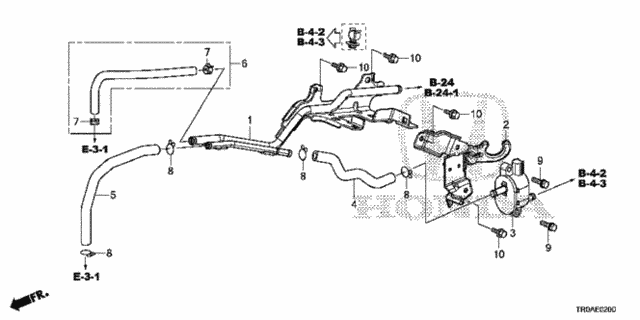 Install Pipe - Tubing (2.4L) for 2013 Honda Civic #0