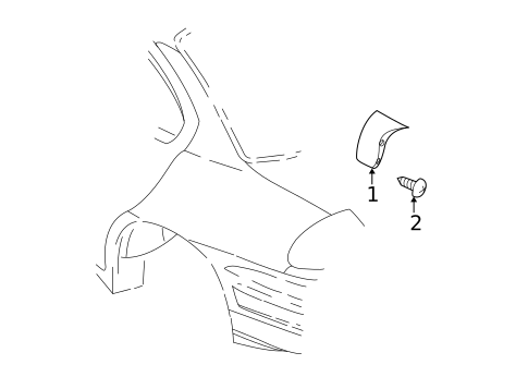 Exterior Trim - Quarter Panel for 2002 Pontiac Grand Am #1