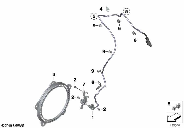 34527715117 - Brakes: Wheelspeed Sensor -  for BMW-Motorrad Image