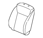 81125T7WA71ZB - Body: Seat Back Cover for Honda: HR-V Image