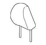 81140T7WA71ZA - : 2019 2020 Honda HR-V - Headrest Assembly Front *NH938L* (Leather) (Neo Grayge) for Honda: HR-V Image