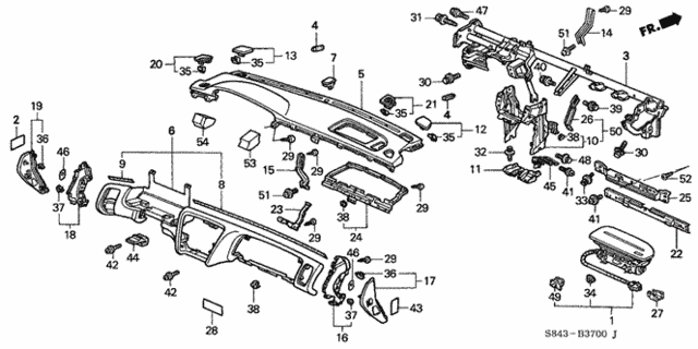 Instrument Panel for 2001 Honda Accord #0