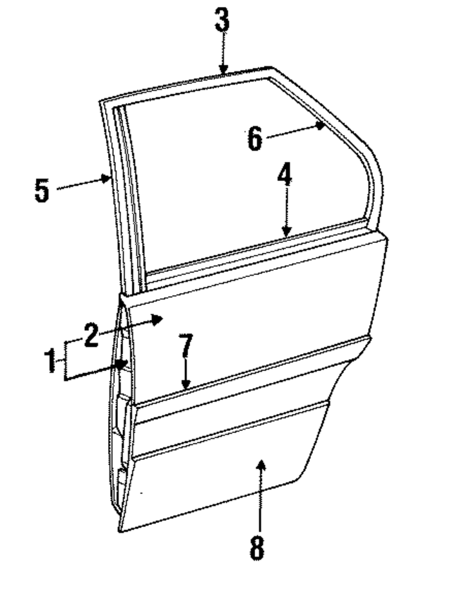 10259303 - Body: Door Shell for GM Image