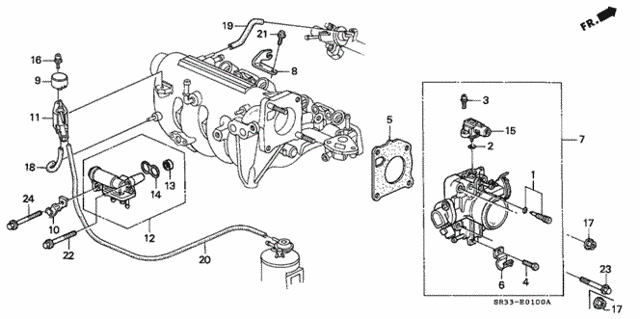Throttle Body (1) for 1995 Honda Civic #0