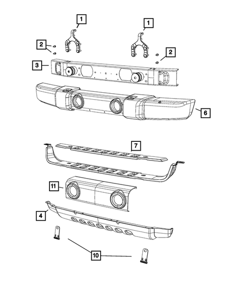 Front Bumper and Fascia for 2013 Jeep Wrangler #1