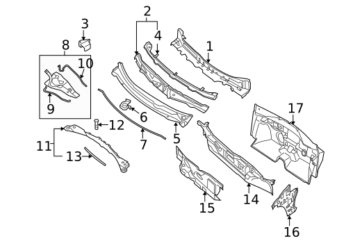 Cowl for 2009 Nissan Maxima #0