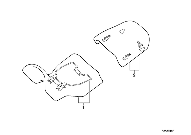 52532325065 - : Seat Adjustable Rear for BMW-Motorrad Image
