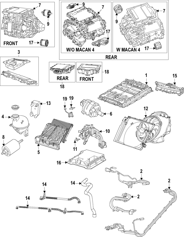 Z3915913BN - Electric Propulsion System: Battery for Porsche Image
