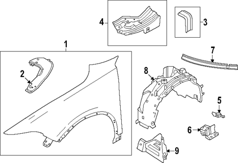 Fender & Components for 2024 Dodge Hornet #0