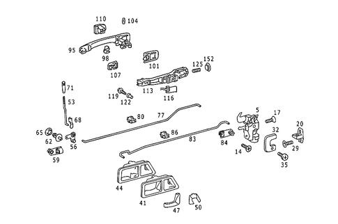 Locking System for 1989 Mercedes-Benz 190 E #0