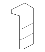 84196604 - : Part# 84196604 Passenger Side Body Side Front Fender Upper Rear Bracket for Cadillac: CT4 Image